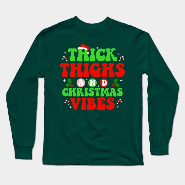 Christmas Vibes Long Sleeve T-Shirt by machmigo